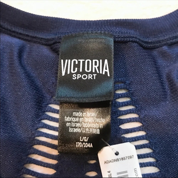 NWT Victoria’s Secret Navy Blue Seamless Tank - Picture 6 of 9